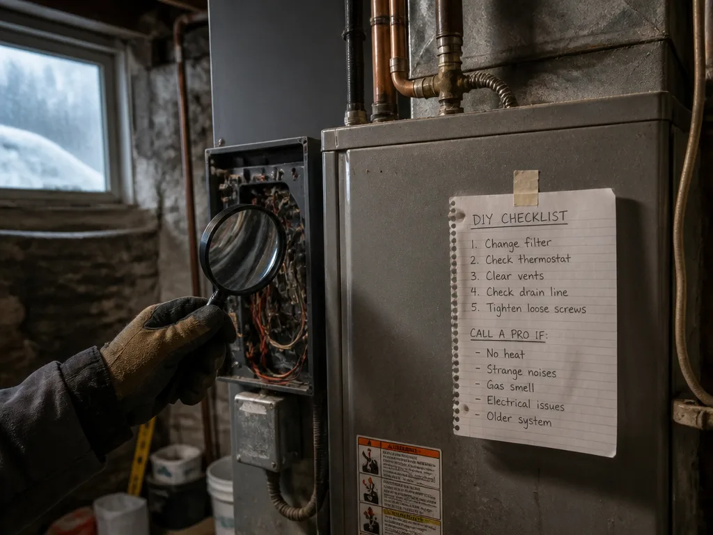 DIY vs when to call a pro for a typical HVAC service